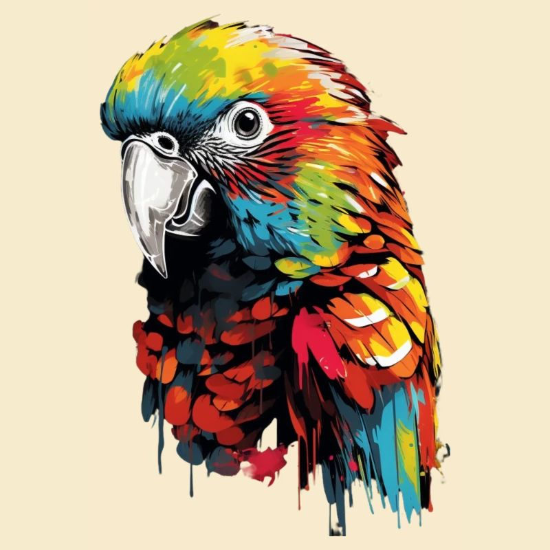 Graffiti Style Parrot