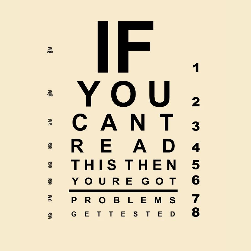 Si vous ne pouvez pas lire ce tableau de test oculaire