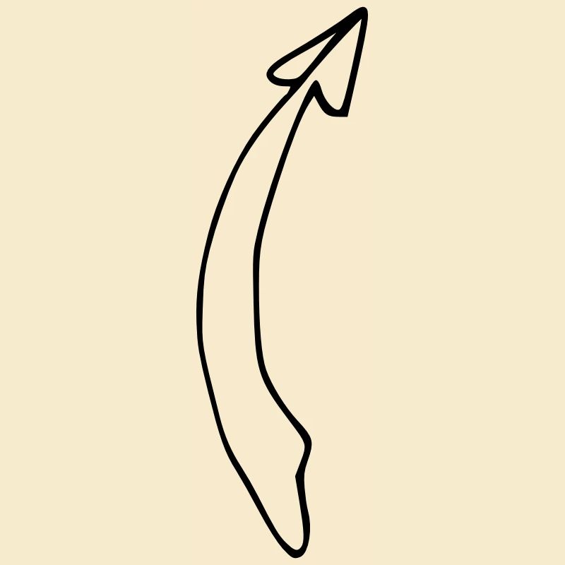 Flèche courbe flèches forme symbole vecteur