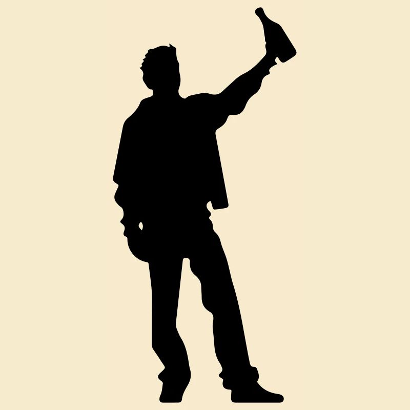 Drunk silhouette