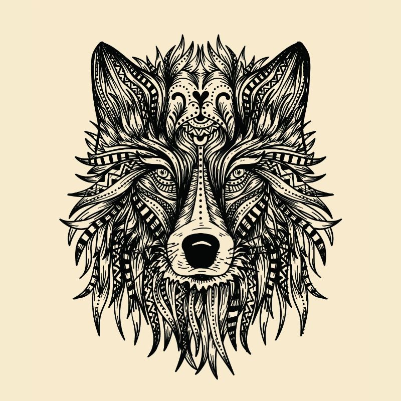 Wolf head