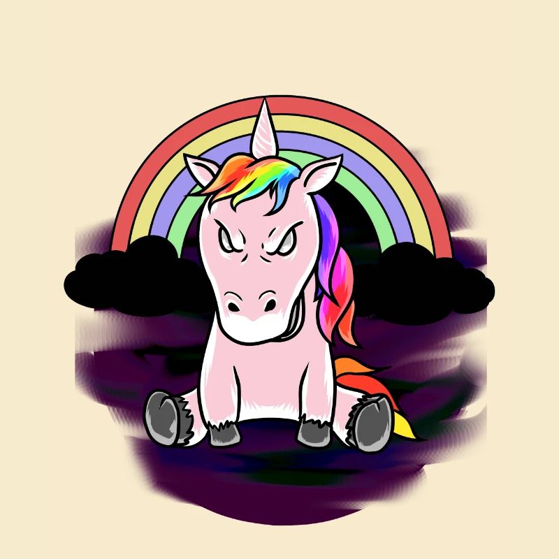 Fantasy Einhorn Einhörner Horror Böse Satanisch