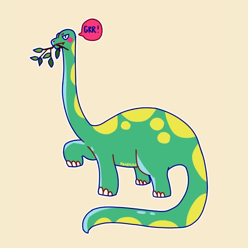 Dinosaur is in a bad mood