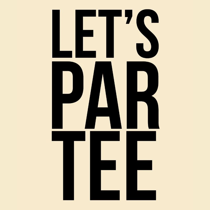 Golf Golfplatz Golfer Sprüche Text Par Tee Schwarz