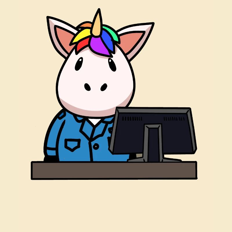 Einhorn Berufe Job Arbeitsbereich Einsatz Gewerbe