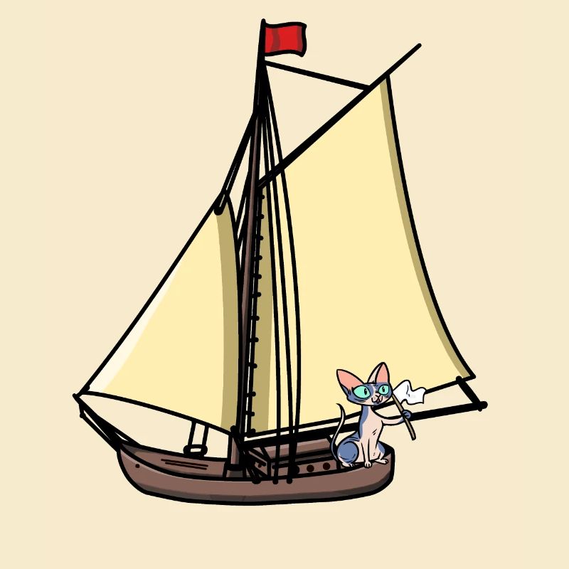 Maritim Sailor Sailing Ship Cat Not Maritim