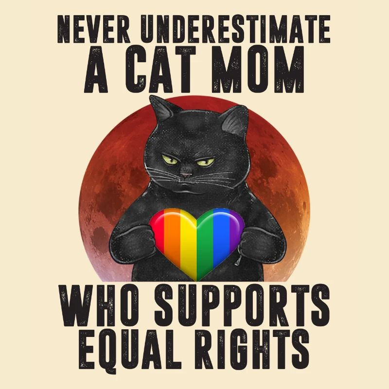LGBT Cat Mom Support Equal Rights