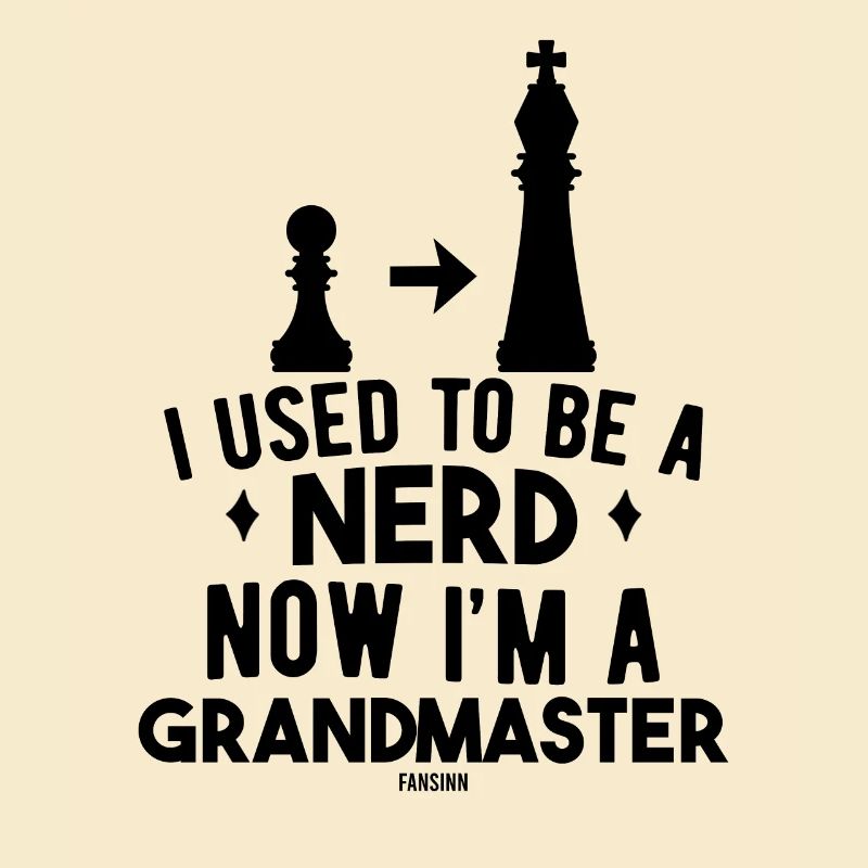 Nerd Chess Maître d’échecs Dicton