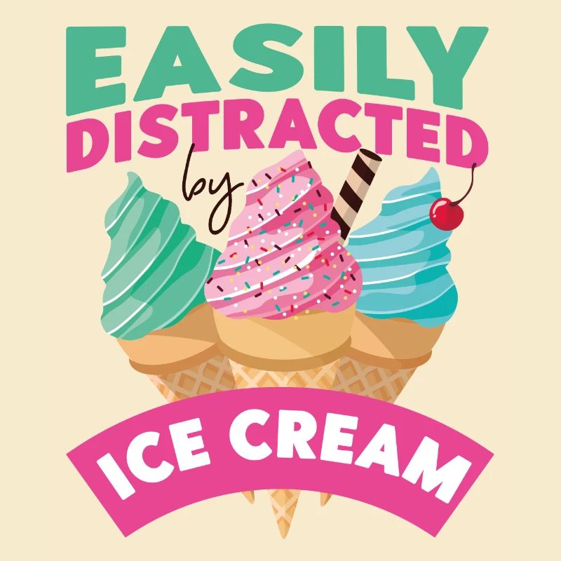Ice Cream Cone Easily Distracted