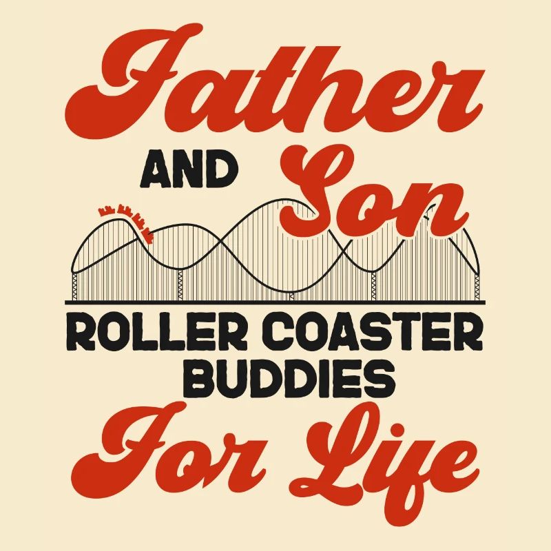 Roller Coaster Father Dad Son
