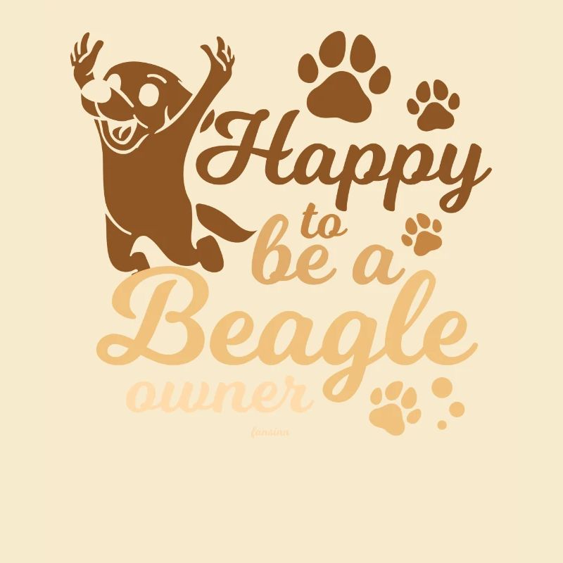 heureux propriétaire de chien Beagle