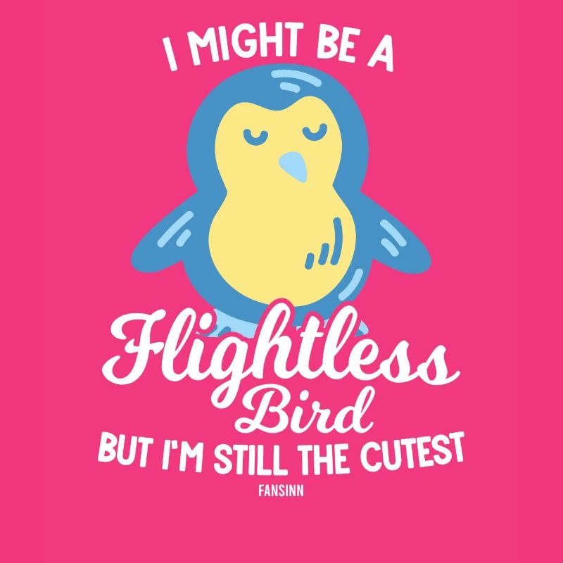 cute penguin can't fly