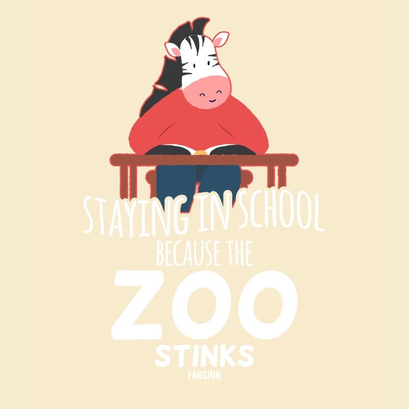 Zebra School Learn Nerd Child