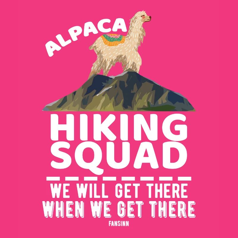 Alpaca Hiking Squad We Will Get There