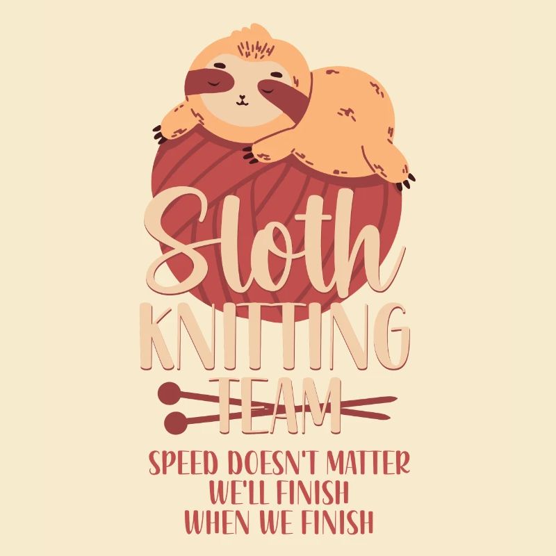 Knitting Knitter Sloth Sloth