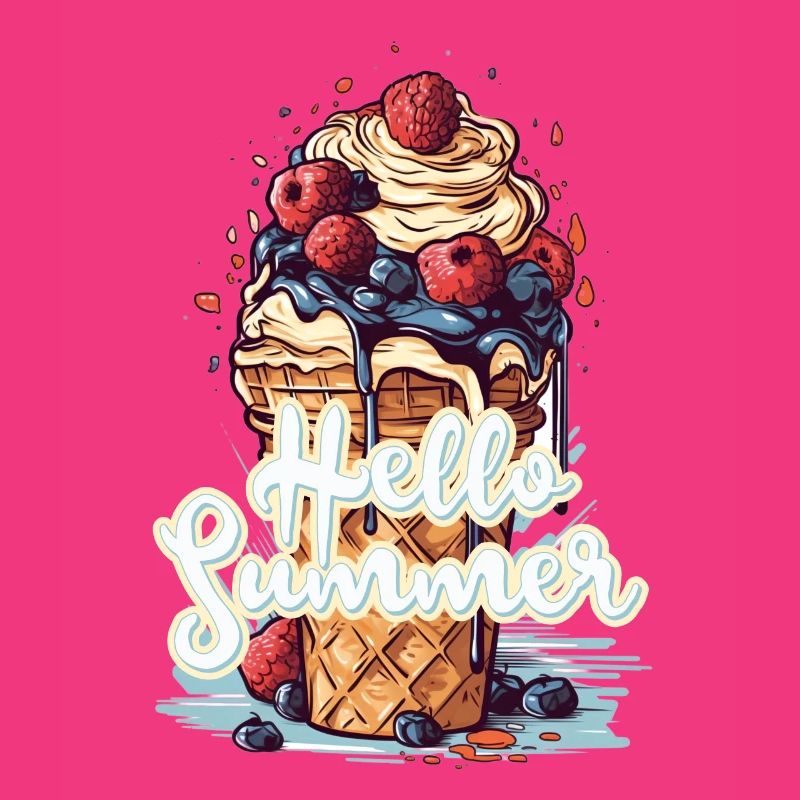 Hello Summer Eis Eiscreme Eisdiele