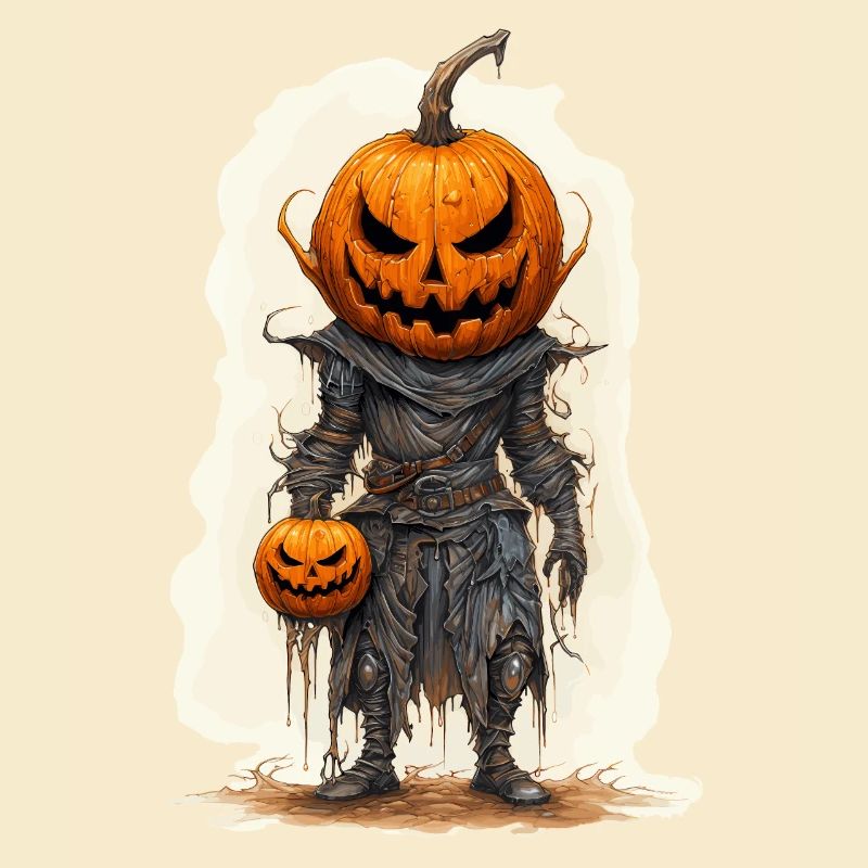 Halloween Jack O Lantern Skull Pumpkin