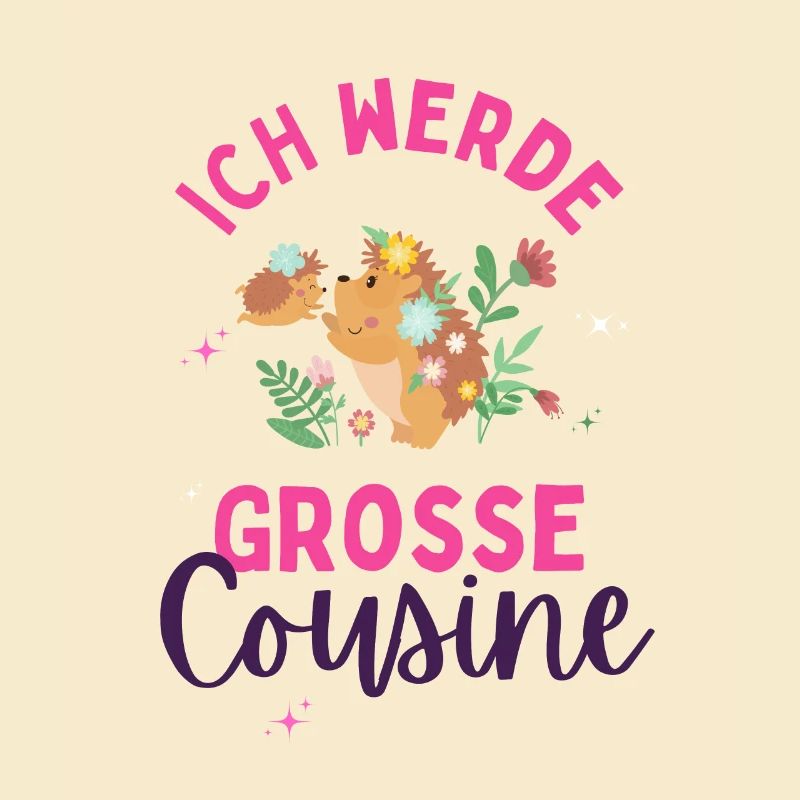 Ich werde Große Cousine 2024 Loading Igel Herz