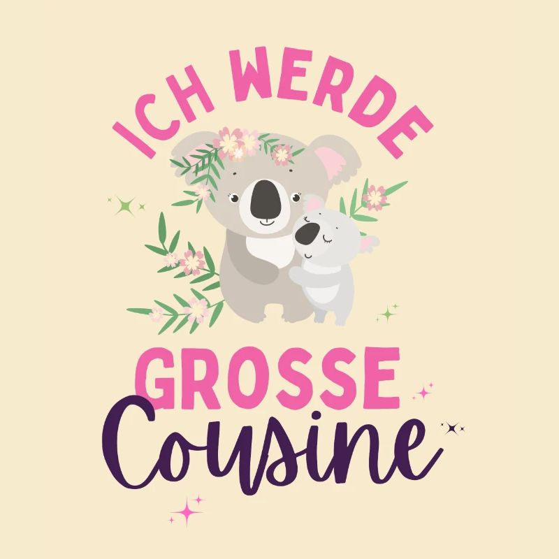 Ich werde Große Cousine 2024 Loading Koala Herz