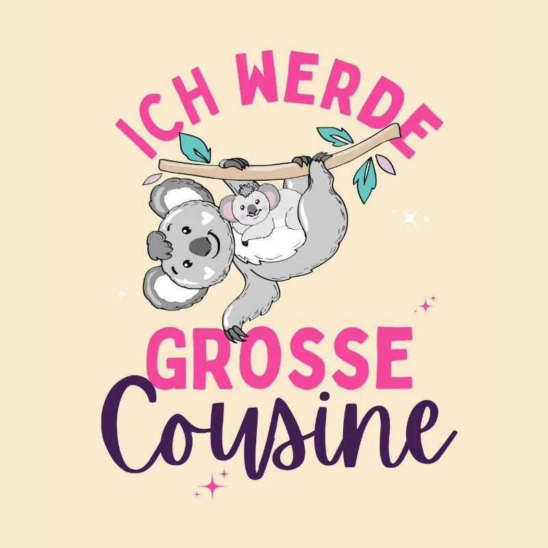Ich werde Große Cousine 2024 Loading Koala Herz