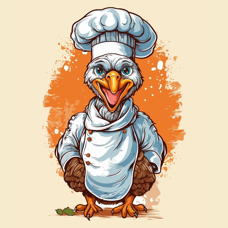 Cool dinde Chef joyeux cadeau de Thanksgiving