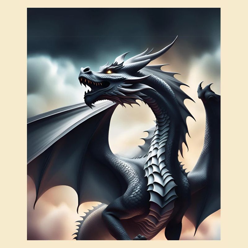 Grauer Drache