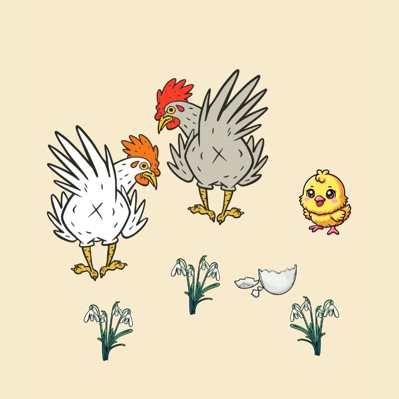 Chicken Chickens Poultry Chicks Spring Easter Child