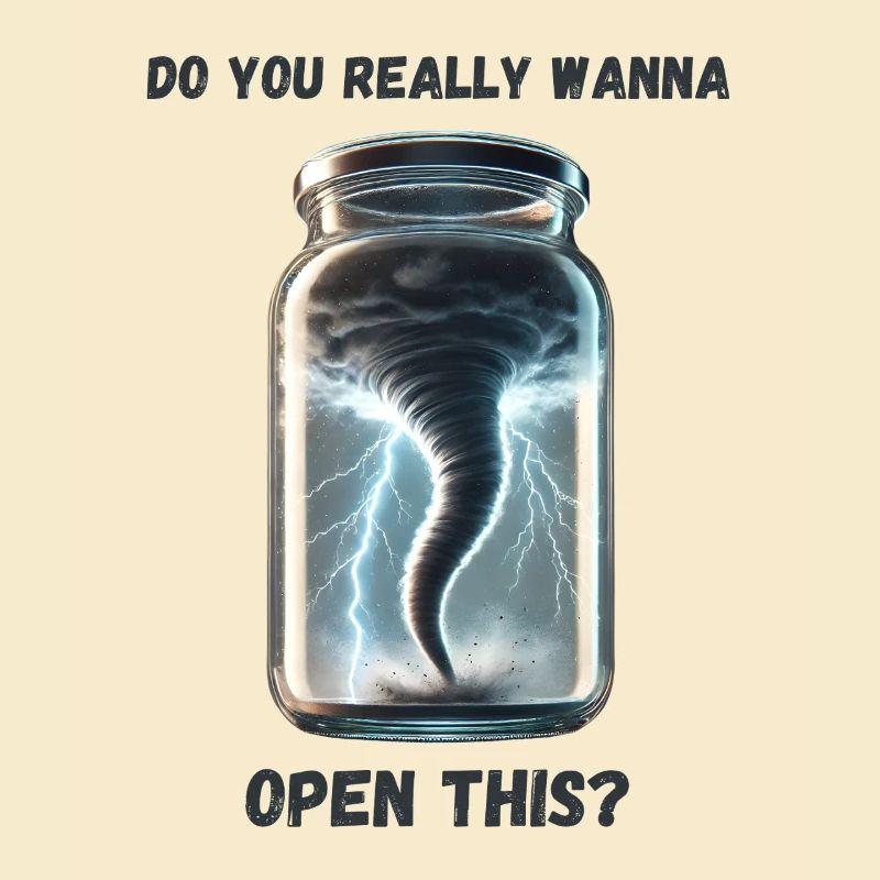 Tornado. Sind Sie sicher, dass Sie IT eröffnen möchten?