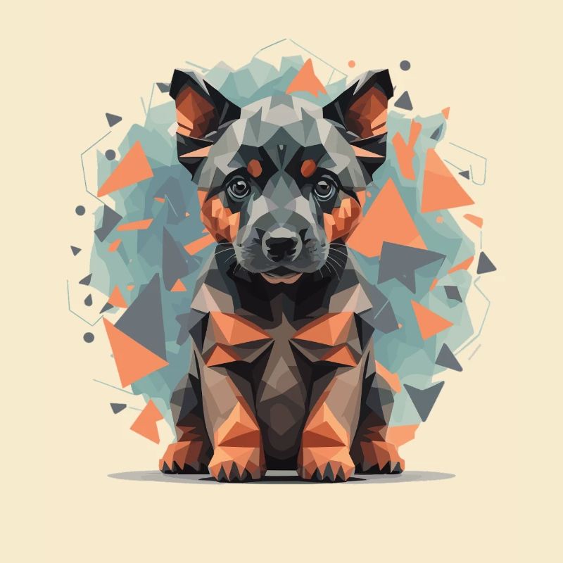 Low-Poly German Shepherd