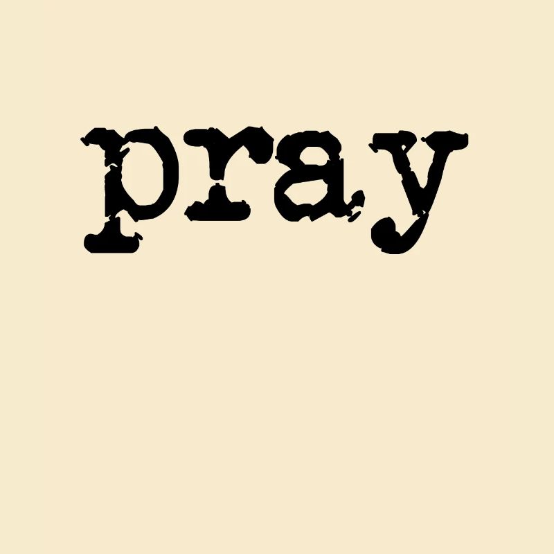 pray typewriter black