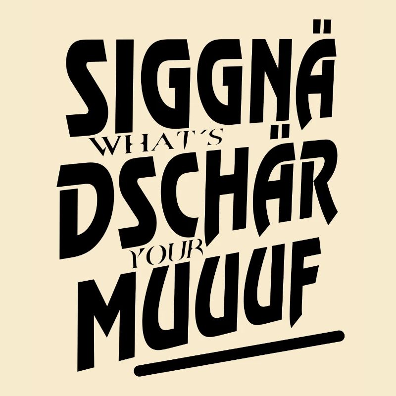 siggnädschär muuuf schwarz