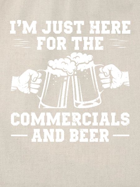 Halbzeit-werbespots Und Bier-t-shirt