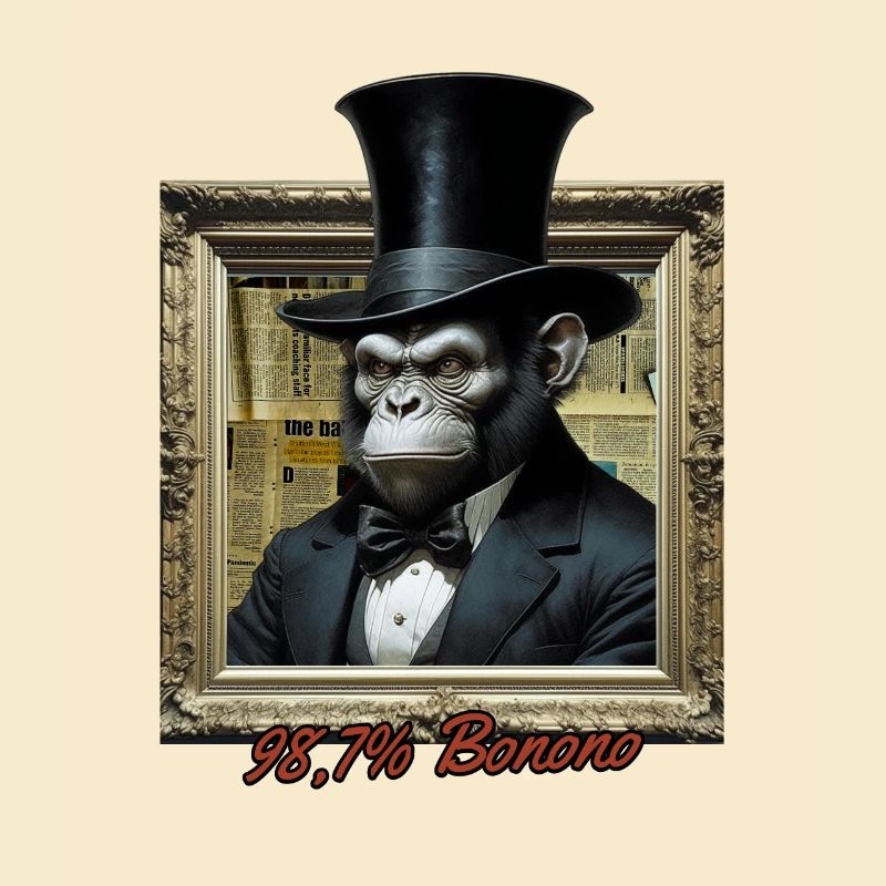 98,7 Bonobo Evolution Schimpanse Tee