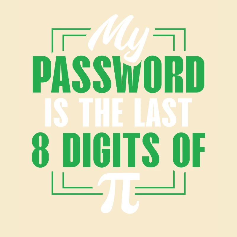 Pi Digits Password Math Humor Tee