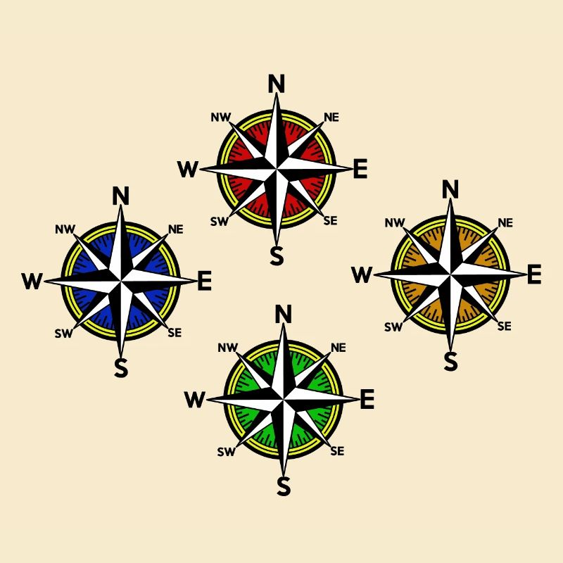 Windrose Nautical Compass