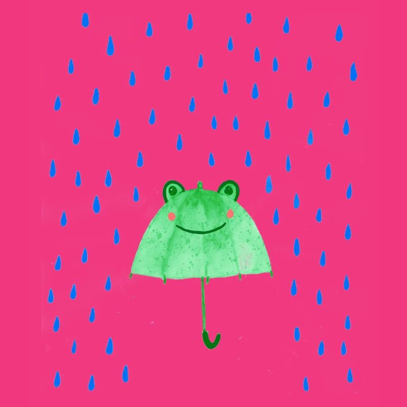 Frosch-Regenschirm