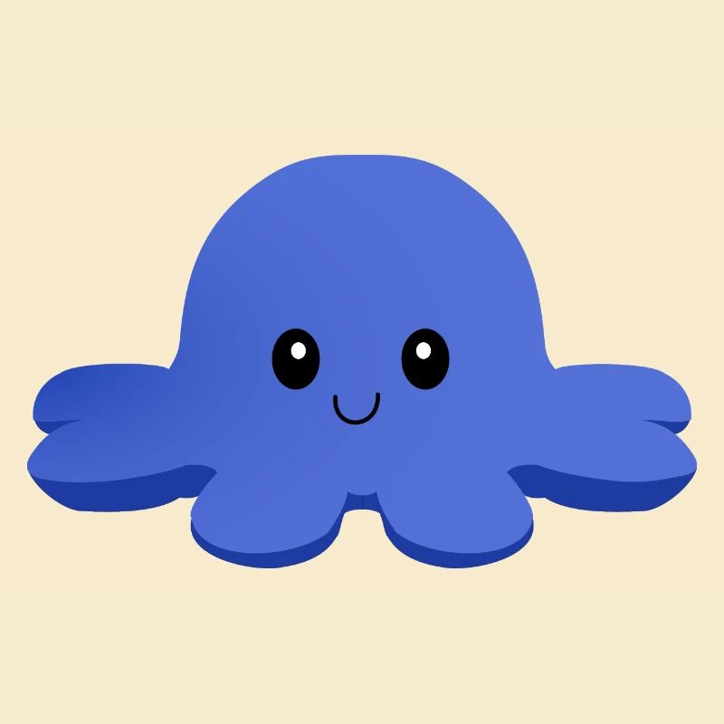 Fröhlicher Oktopus