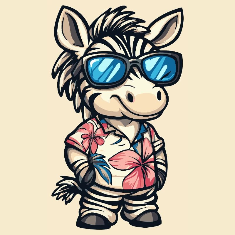 Zebra Comic Cool Summer