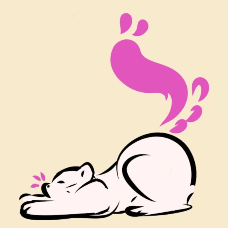 Kitty stretching