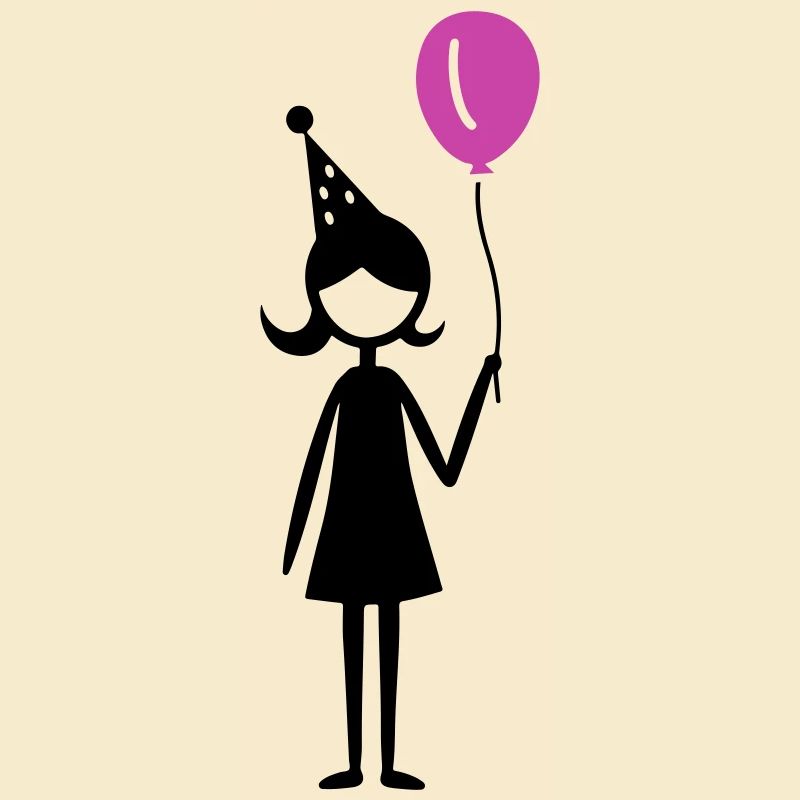 Geburtstag Ballon Mädchen Kind