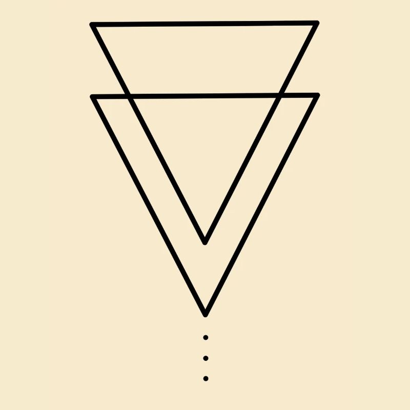 Montagnes de conception de triangle