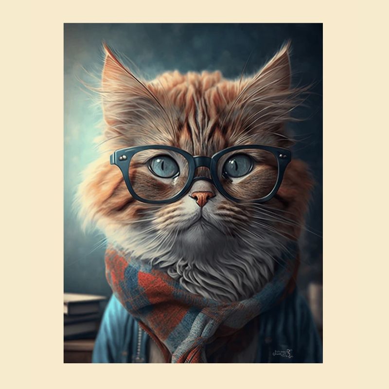 Cool Hipster Cat