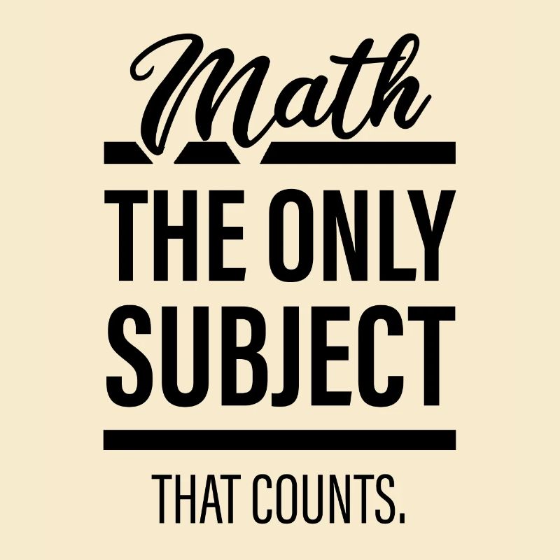 Math - Le seul sujet qui compte