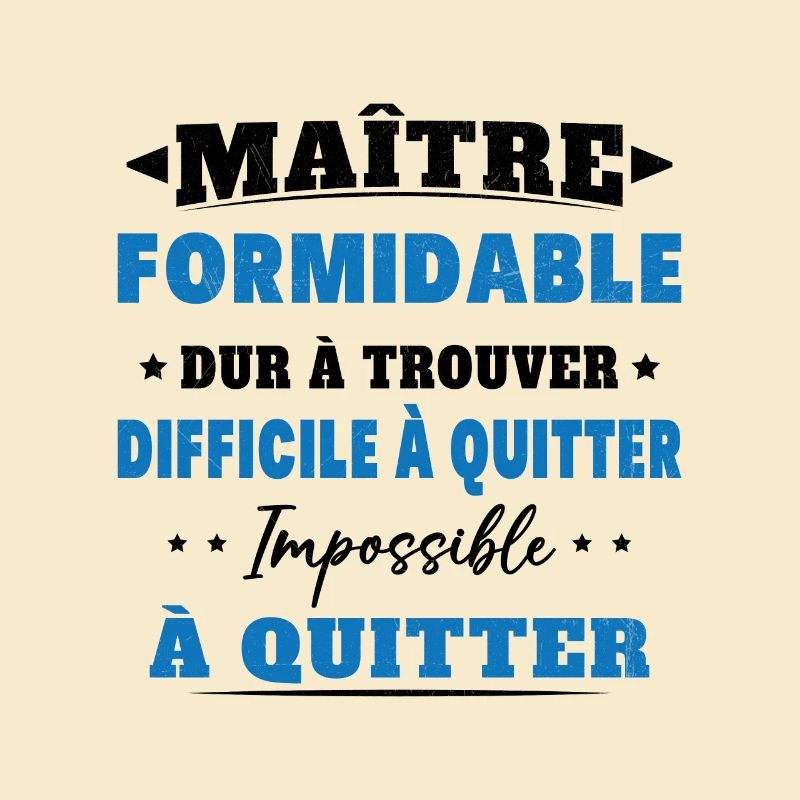 Maître formidable idée cadeau maître d'école