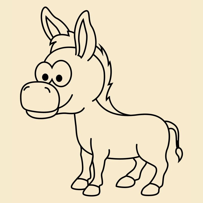 Âne Comic Animal