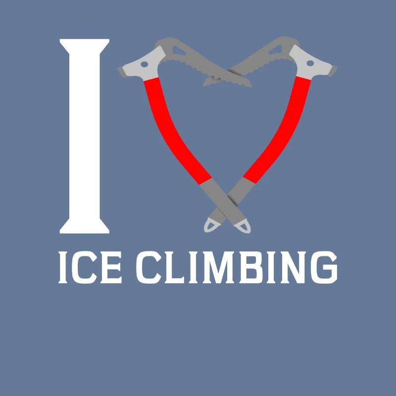 Ich Liebe Eisklettern Eiskletterer Eispickel