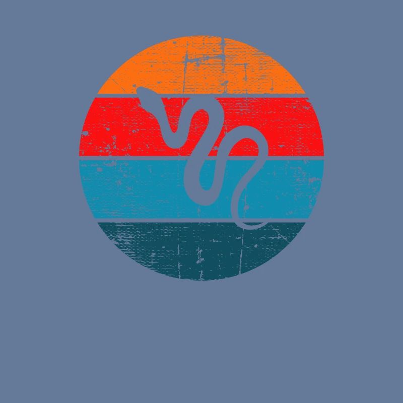 Snake Retro Reptile Python Idée cadeau