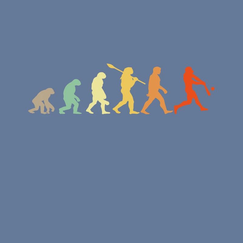Baseball Evolution Baseball Player Gift