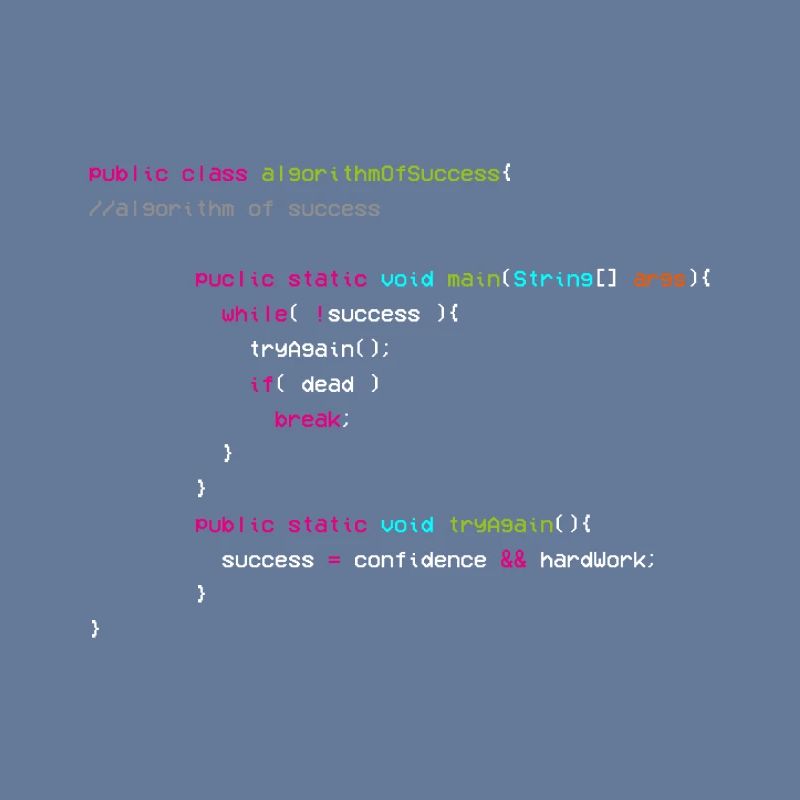 Algorithm Of Success - Coder - Computer Scientist