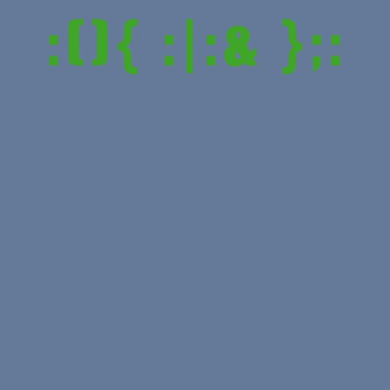 Programmeur de commandes Hacker Fork Bomb Linux Bash